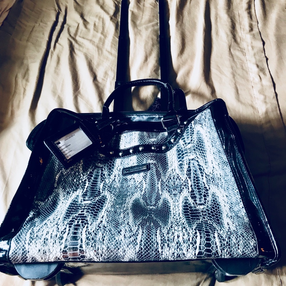 Cabrelli snakeskin overnight bag